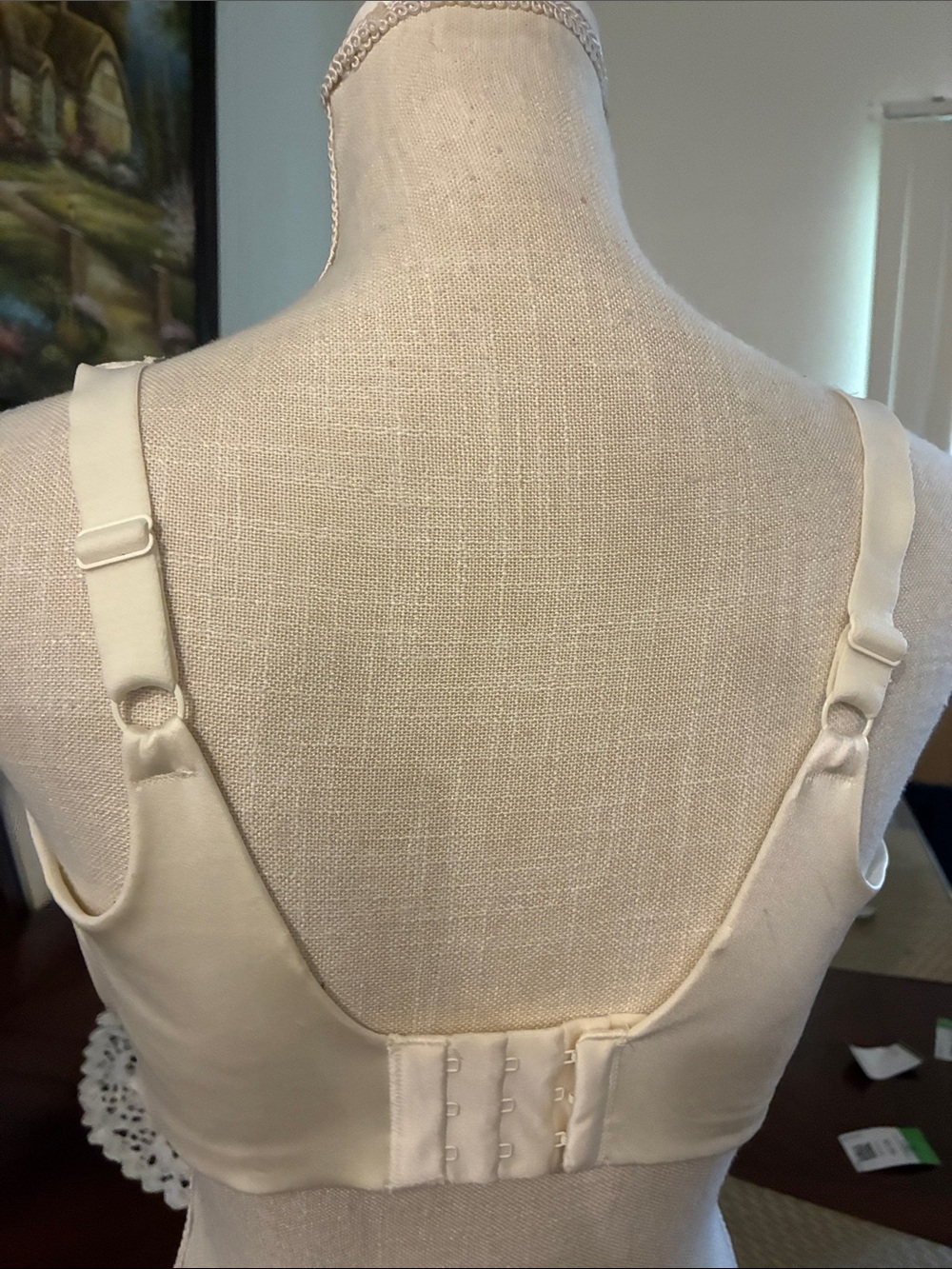 Lilyette Ivory Lace Full Coverage Bra - Picture 3 of 5